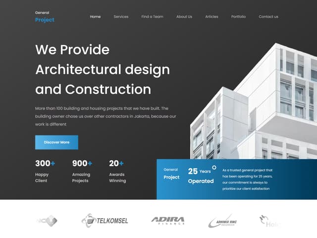 Real estate landing page